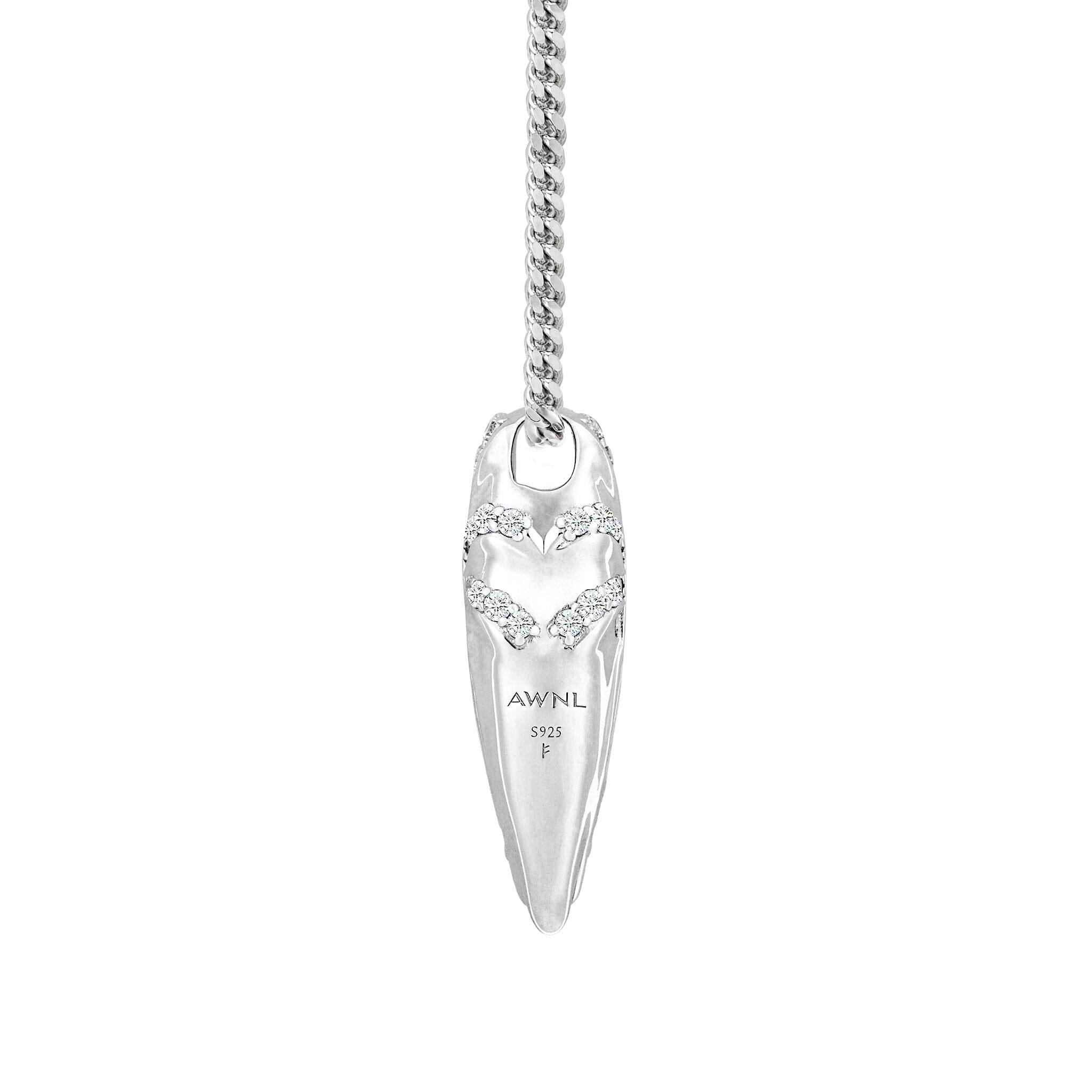 シルバーオブシディアン カプセル レディース ネックレス - 天然石&隕石ジュエリーショップ - AWNL Japan