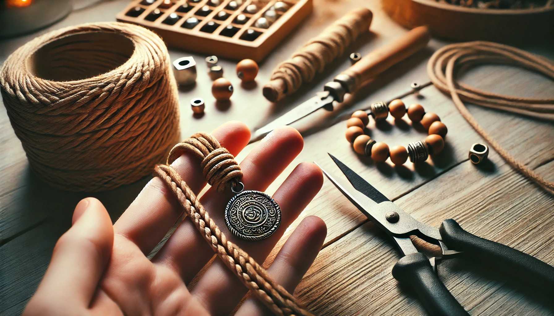 DIYガイド：ワックスコードペンダントの手作り