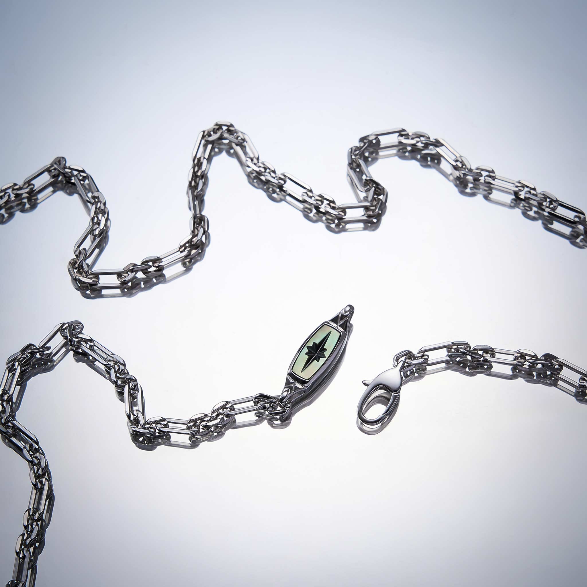 Polaris Bar Figaro Necklace Black Nacre ネックレス AWNL 