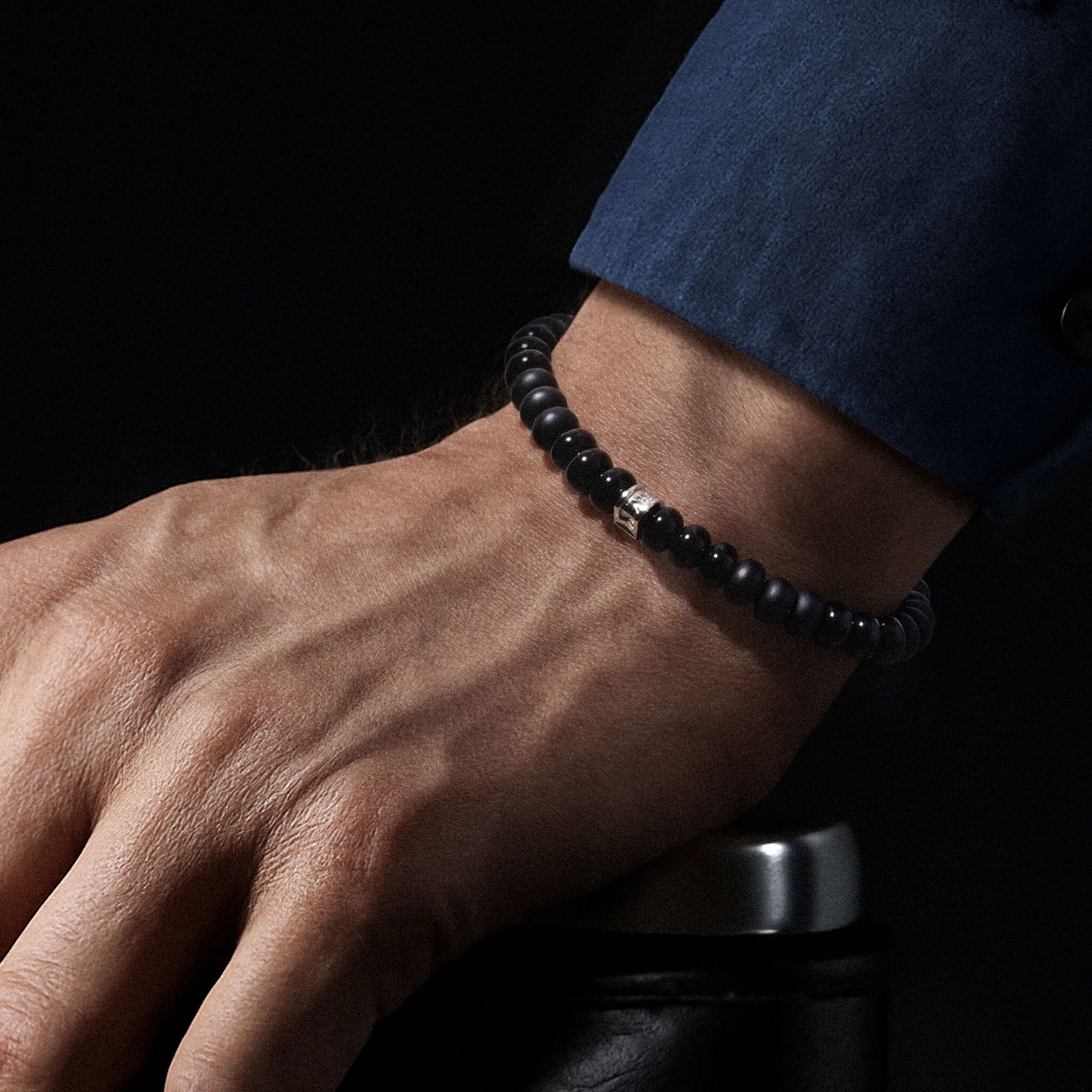 Rune Rondelle Bracelet Onyx ブレスレット AWNL 