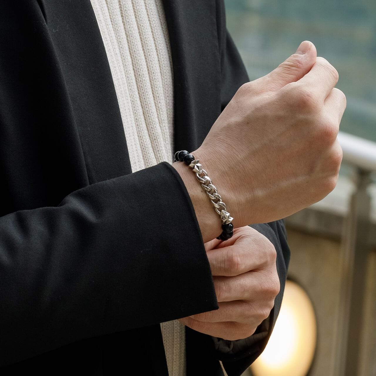 Curb Chain Bracelet Hawk Eye ブレスレット AWNL 