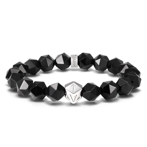 Tiwaz Algiz Bracelet Black Obsidian ブレスレット AWNL S 