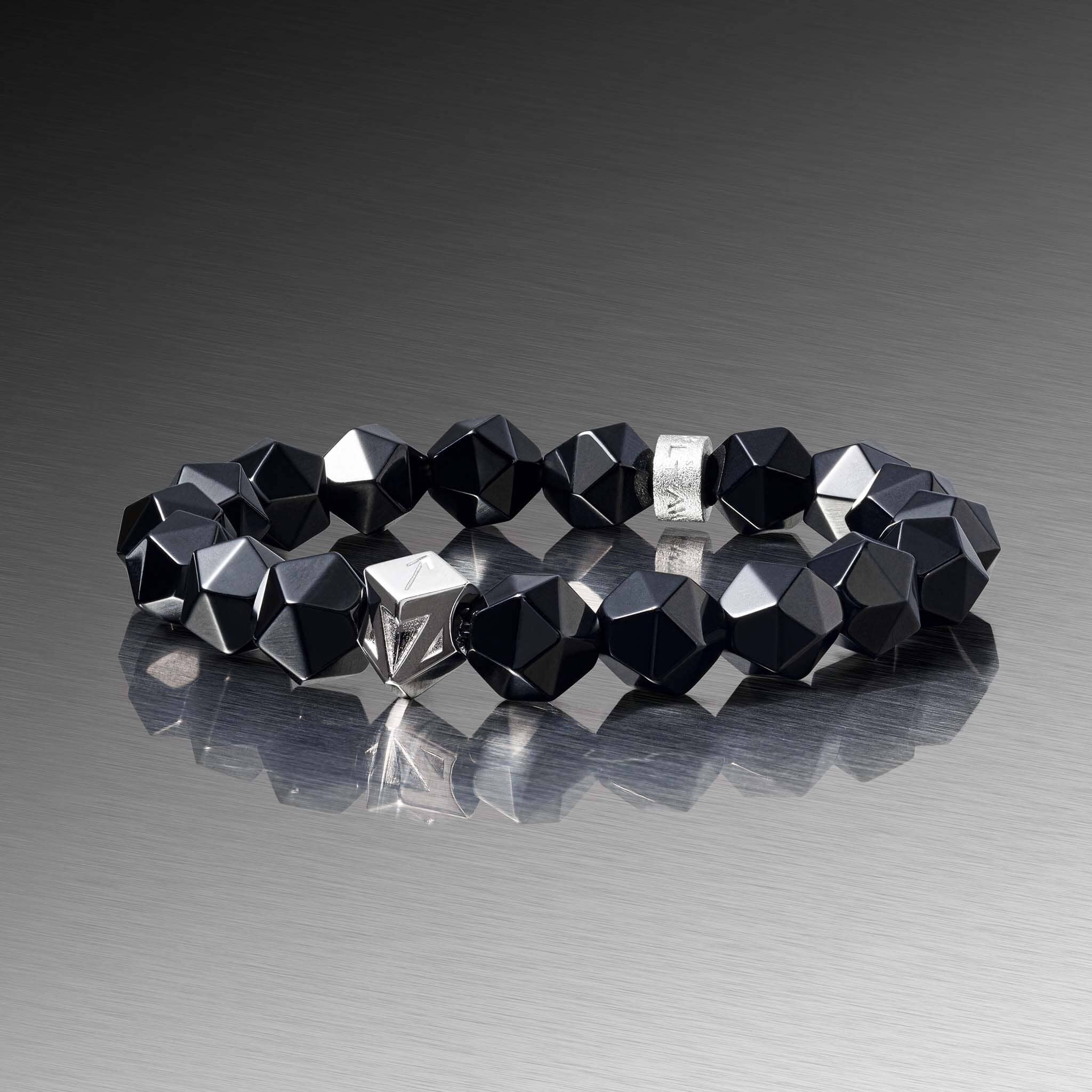Tiwaz Algiz Bracelet Black Obsidian ブレスレット AWNL 