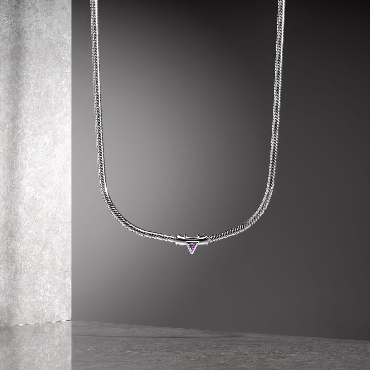 Trinity Serpent Necklace Amethyst ネックレス AWNL 