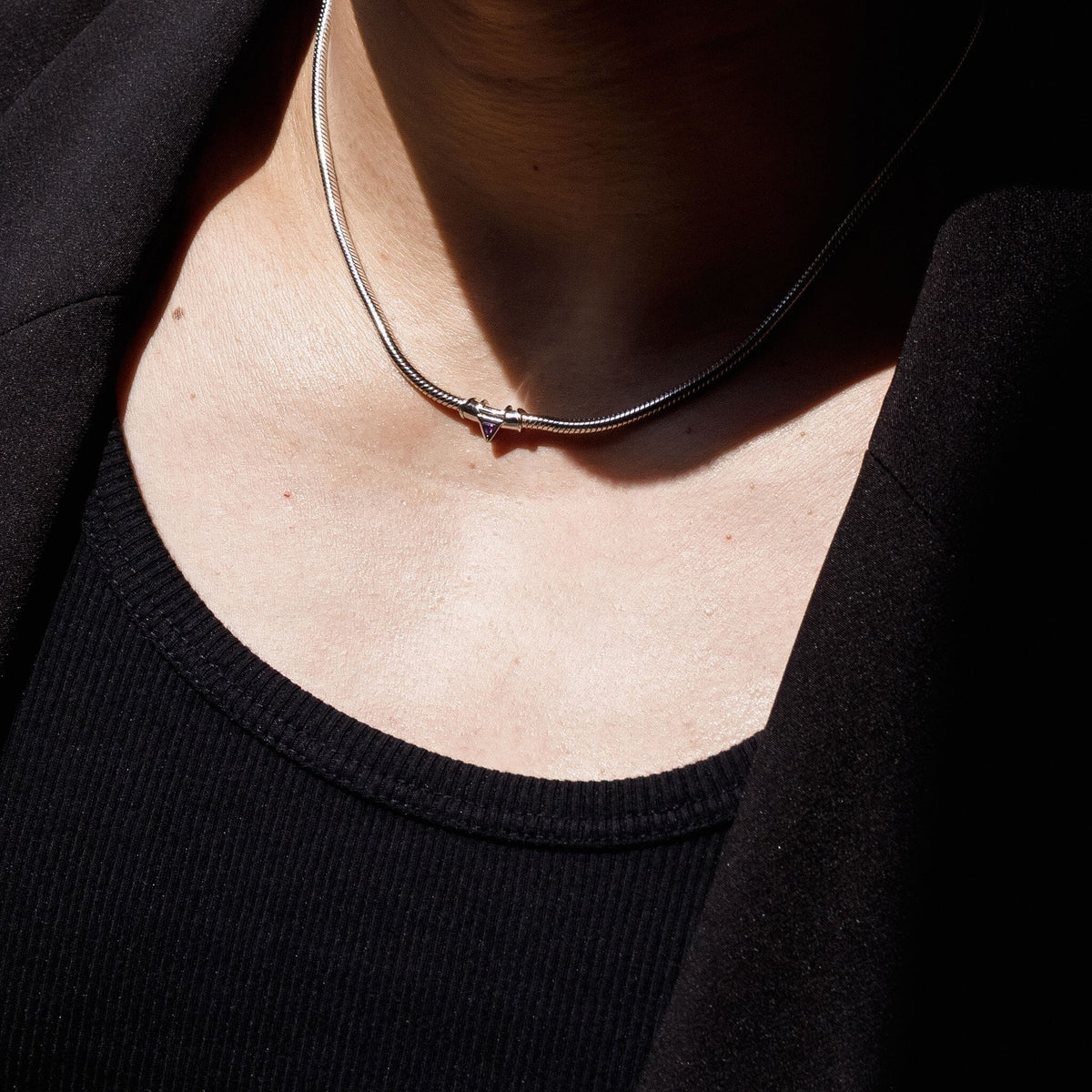 Trinity Serpent Necklace Amethyst ネックレス AWNL 