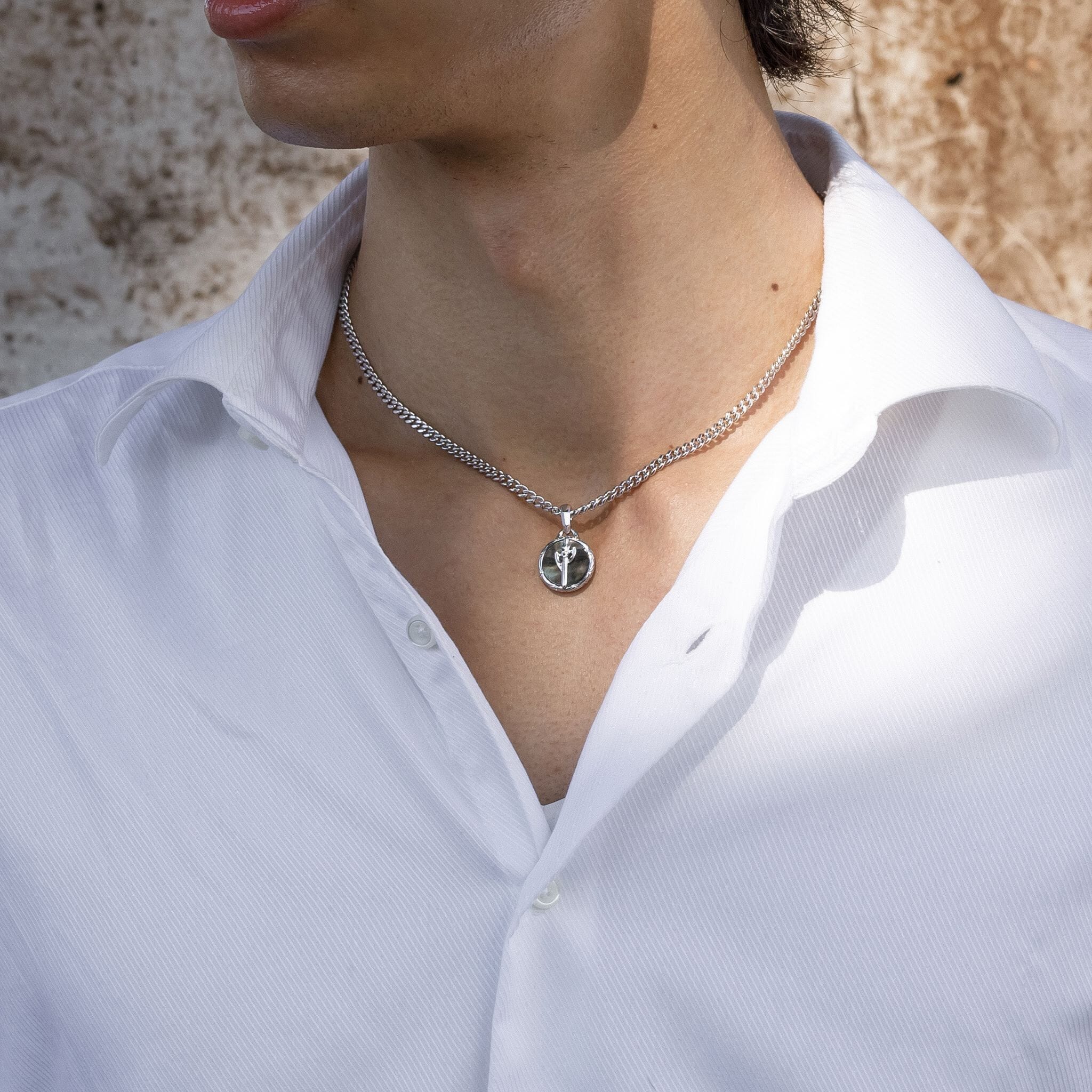 Valor Coin Necklace Black Nacre ネックレス AWNL 