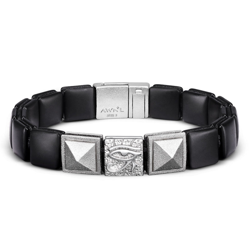 Horus Eye Mag-lock Bracelet Onyx
