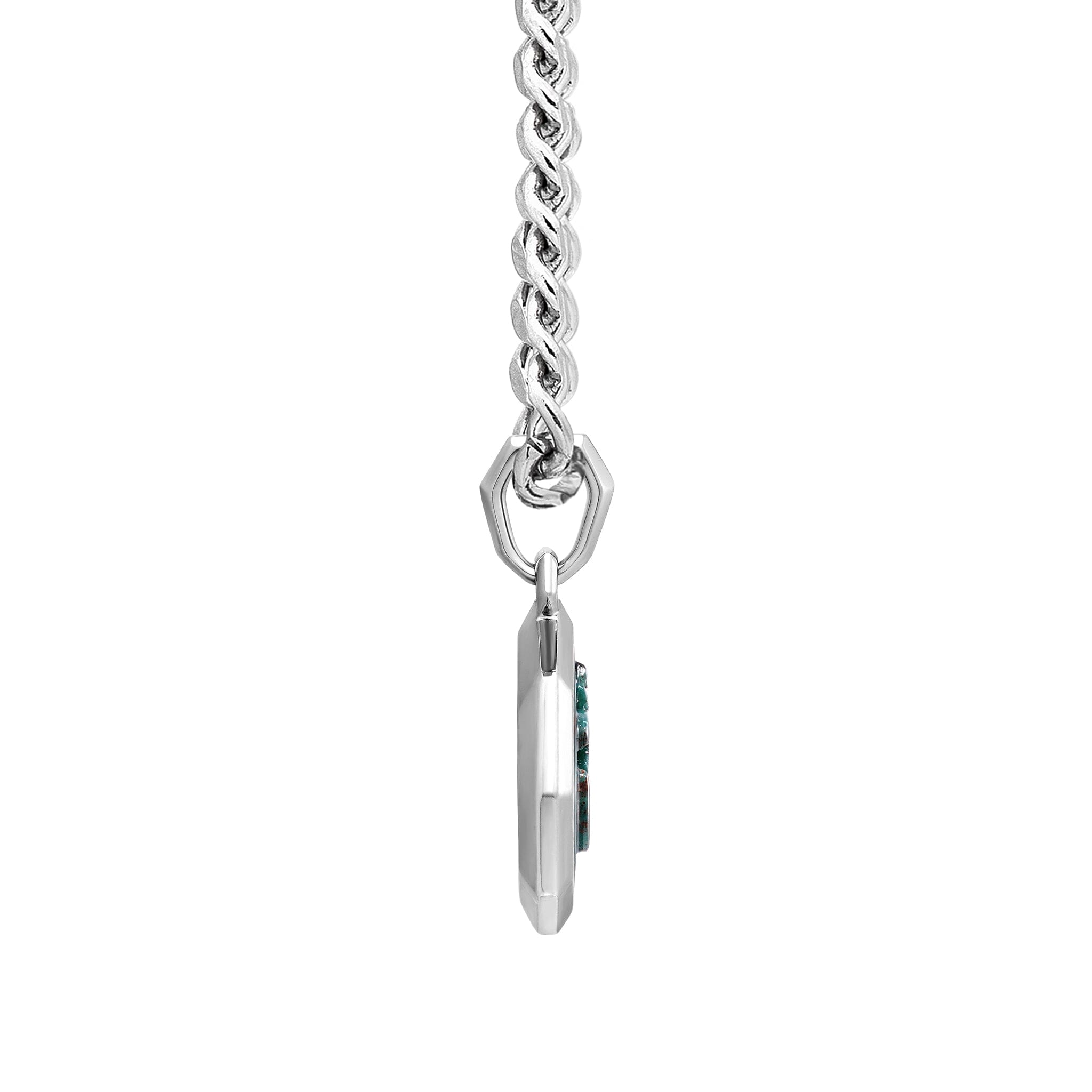 AWNL】メンズ ブラッドストーン om刻印 ネックレス | 血石 ペンダント