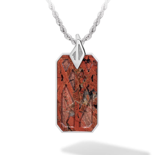 Bind Rune Necklace Brecciated Jasper ネックレス AWNL Silver Set 55cm 
