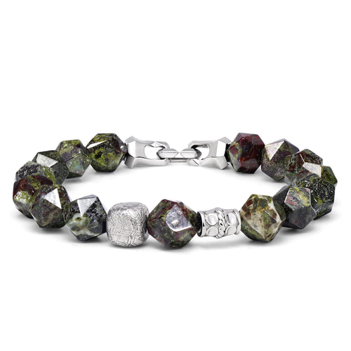Flex-Lock Bracelet Dragon Blood Jasper & Meteorite ブレスレット AWNL 着脱式クリップ S 