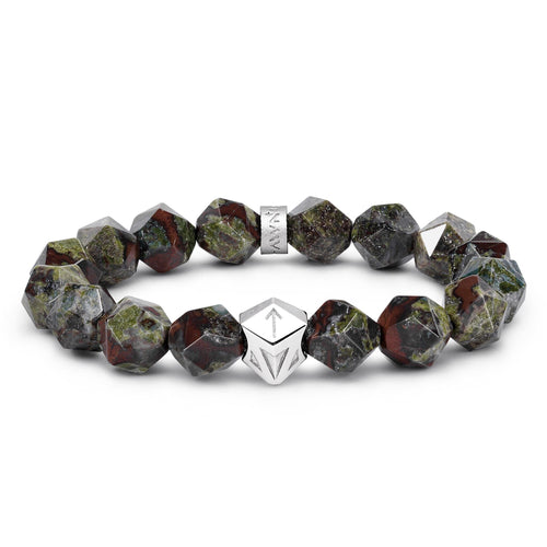 Tiwaz Algiz Bracelet Dragon Blood Jasper ブレスレット AWNL S 