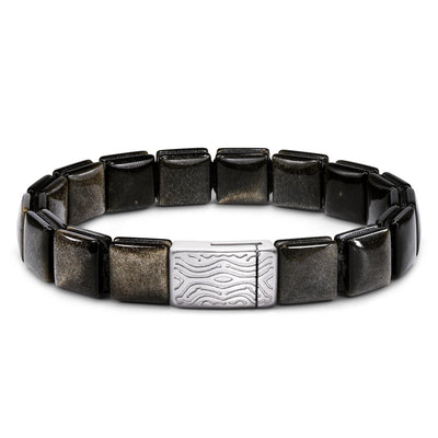 Genbu Mag-lock Bracelet Golden Obsidian