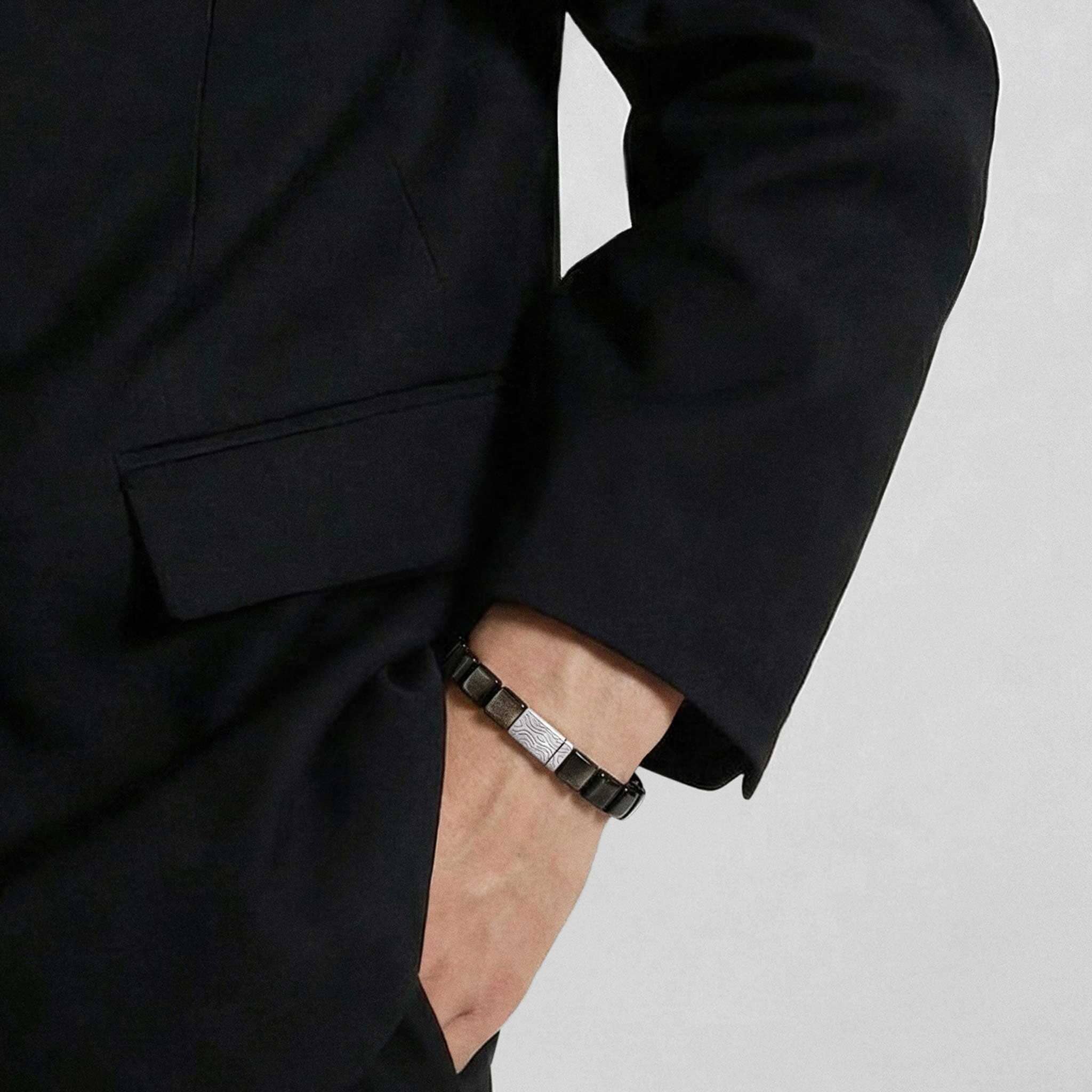 Genbu Mag-lock Bracelet Golden Obsidian AWNL 