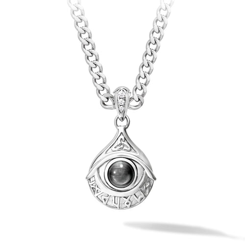 Rune Nazar Necklace Eagle Eye ネックレス AWNL Stainless Set 55cm 