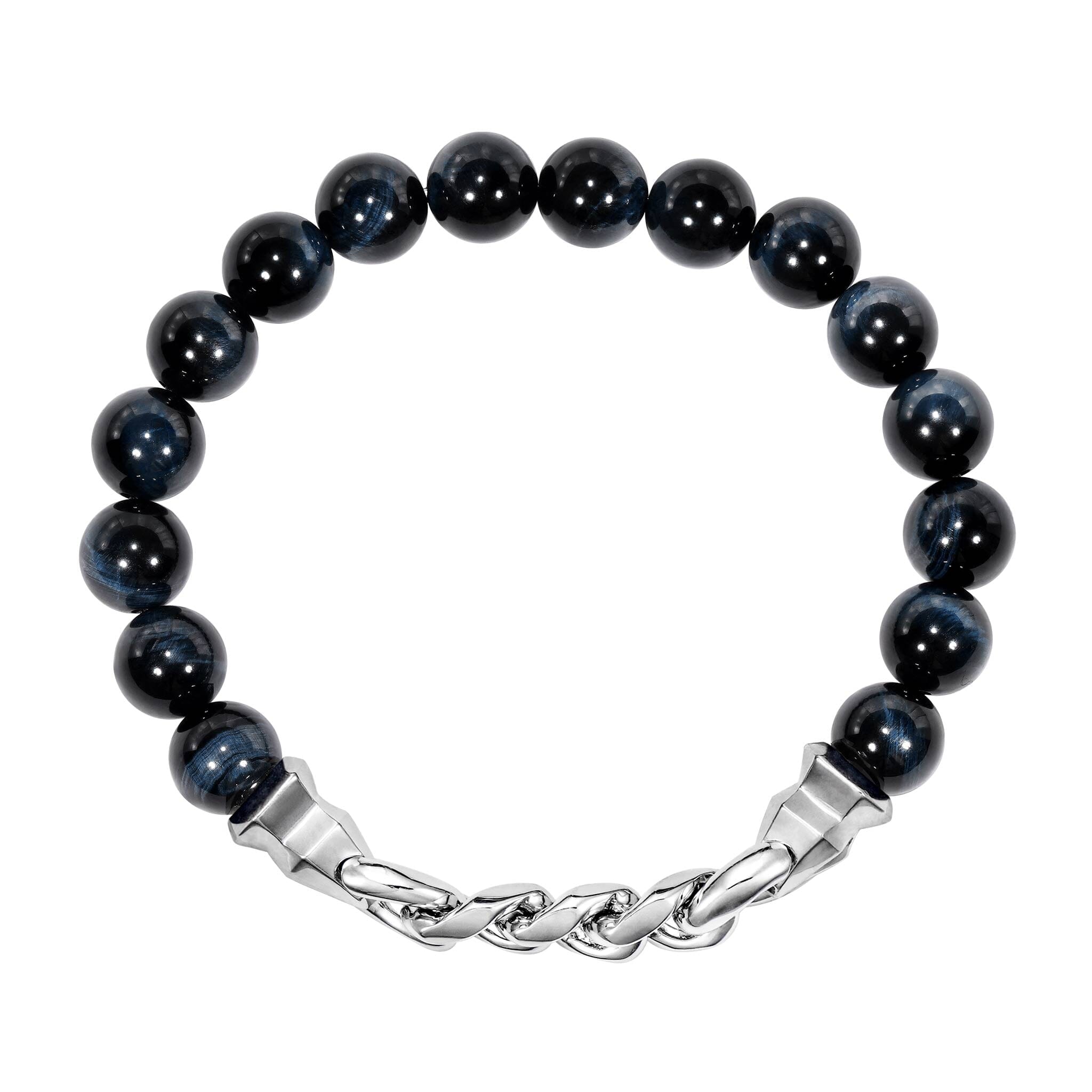 AWNL ブラック ブレスレット AWNL Japan | チェーン・ビーズ ブレスレット S925 18KGP | 高級