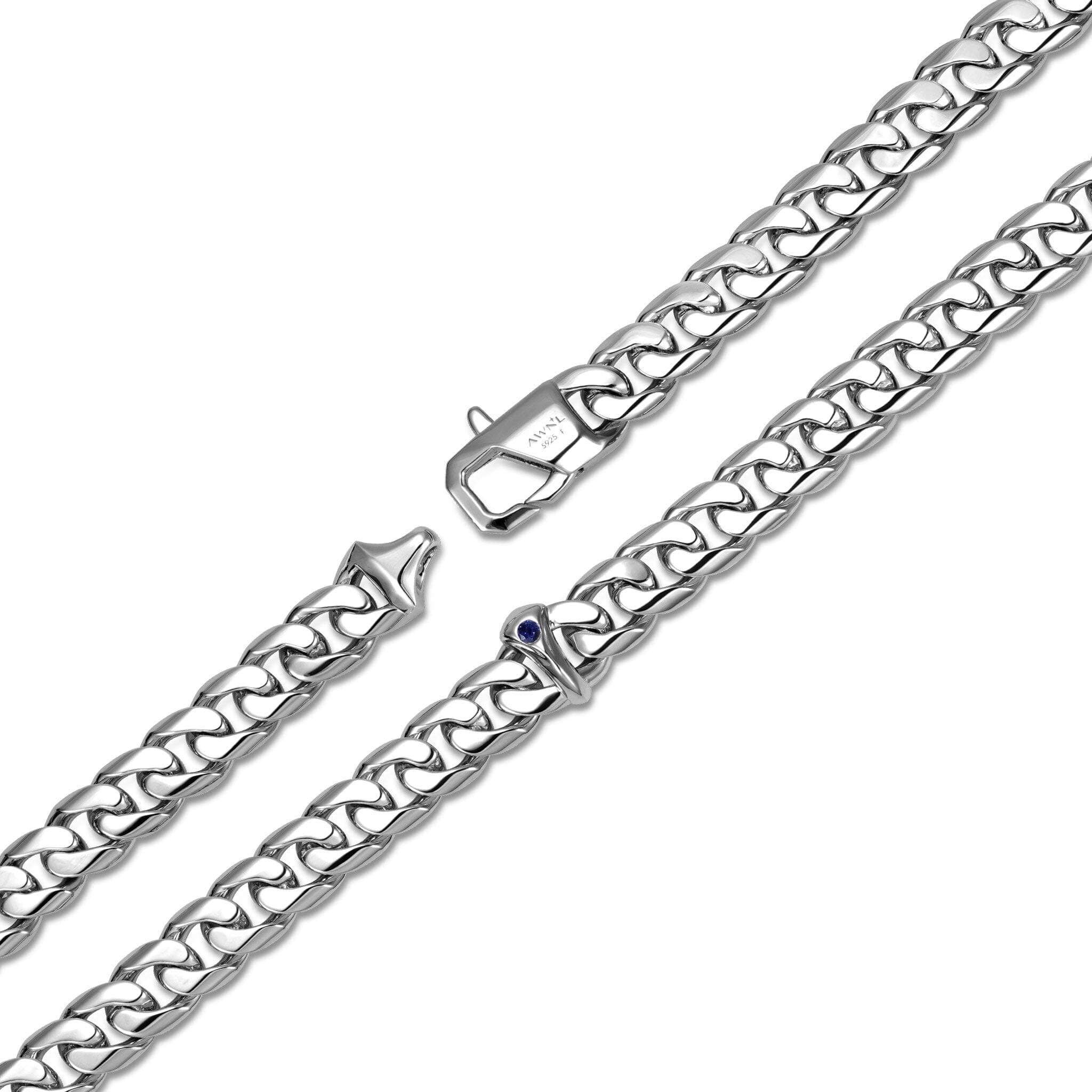 Hexagram Curb Chain Necklace Sapphire ネックレス AWNL 