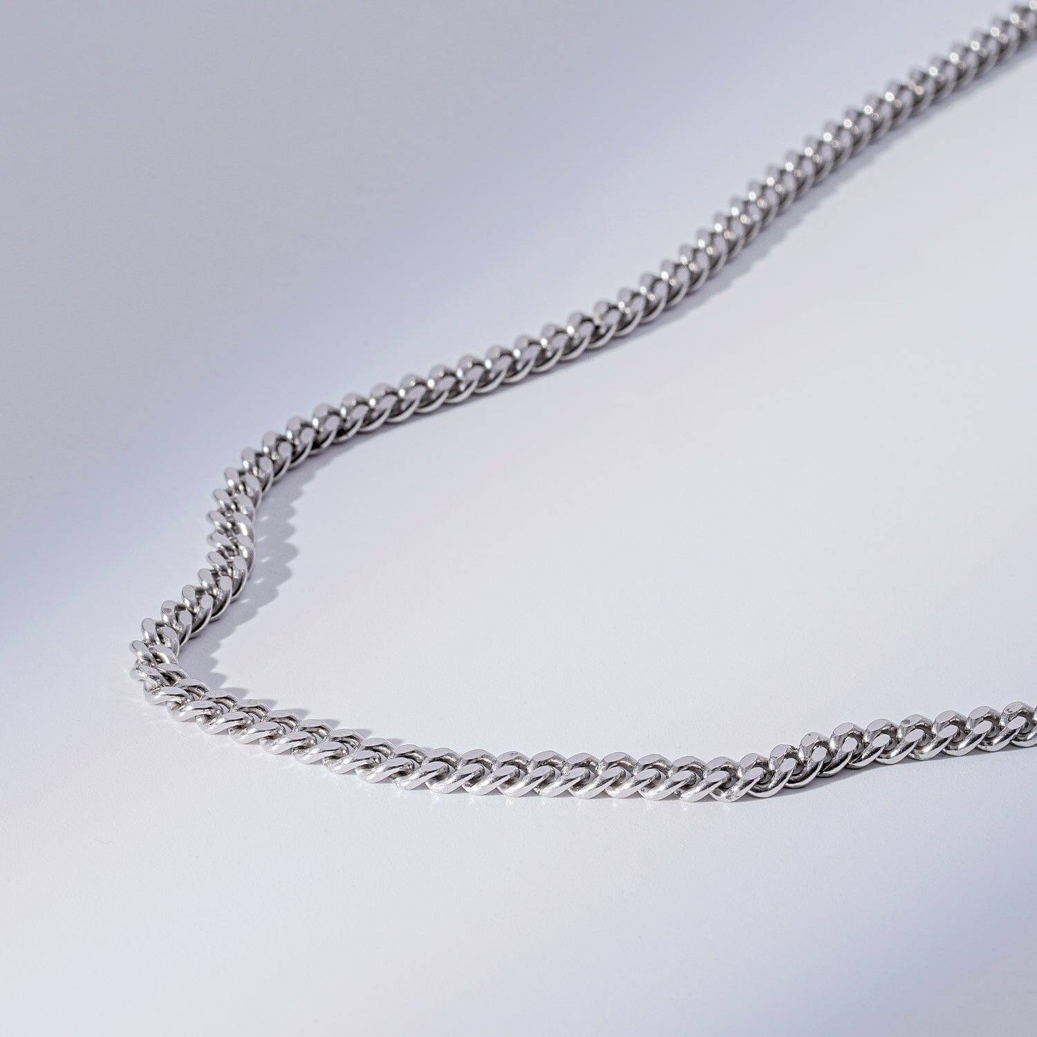 AWNL メンズ シルバー キヘイチェーン ネックレス｜幅3.8mm×S925×18KGP