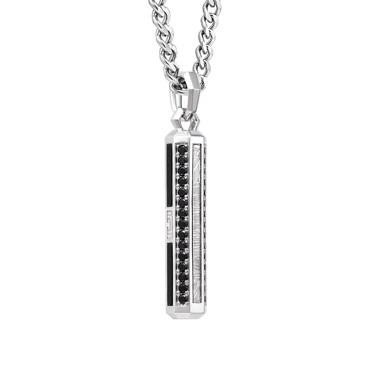 Mantra Octagon Necklace Meteorite & Black Obsidian ネックレス AWNL 