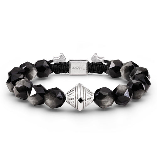Beacon Bracelet Silver Obsidian ブレスレット AWNL XS 
