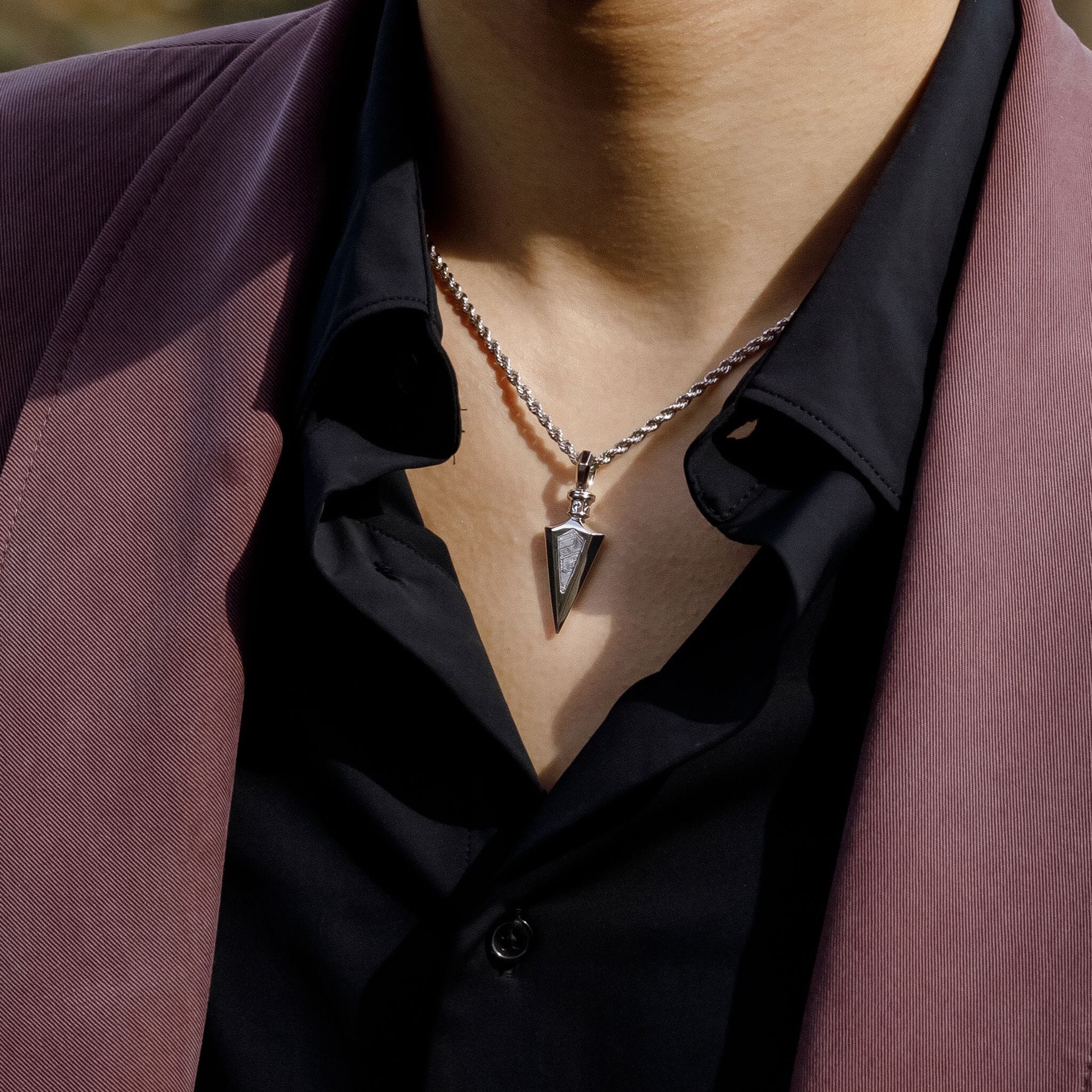 Rune Arrowhead Necklace Meteorite ネックレス AWNL 