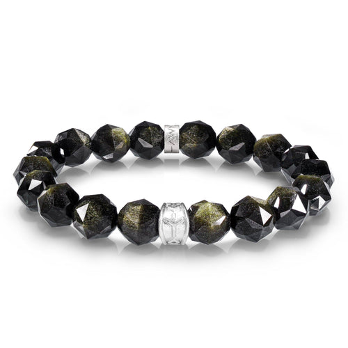 Algiz Bracelet Golden Obsidian ブレスレット AWNL S 