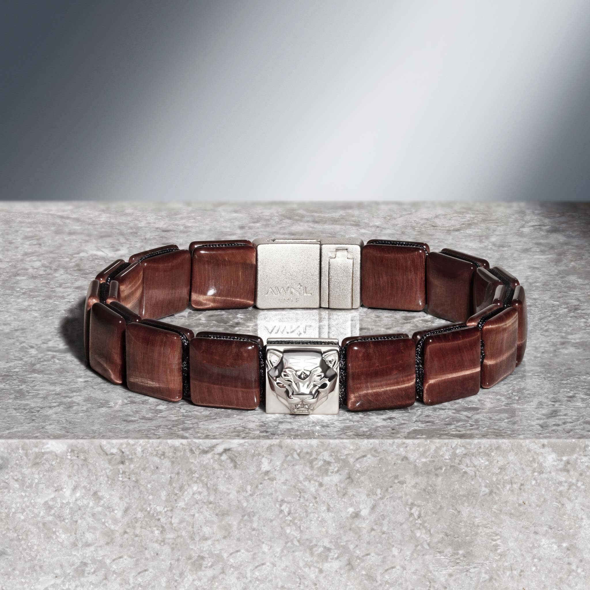 Tiger Head Mag-lock Bracelet Red Tiger Eye ブレスレット AWNL 