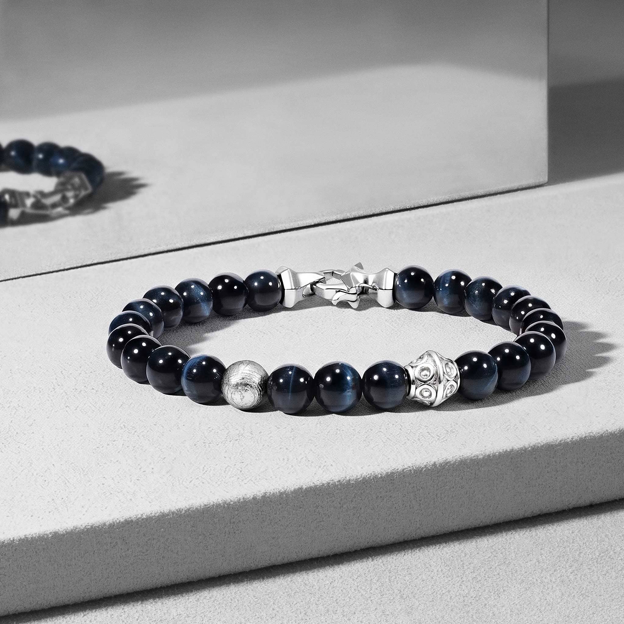 Flex-Lock Sumeru Round Beads Bracelet Hawk Eye (コピー) ブレスレット AWNL 