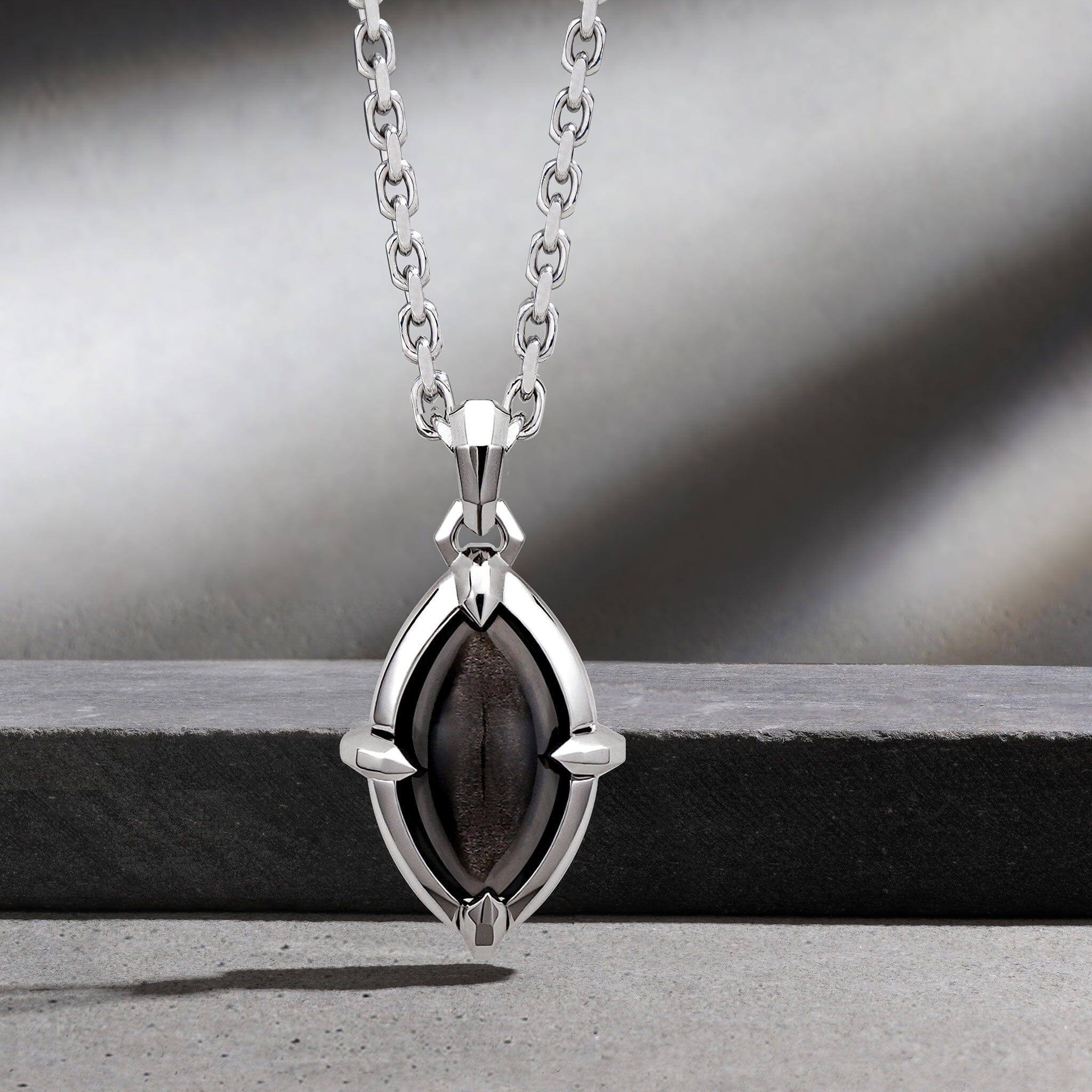 オブシディアン 未来眼 ネックレス - 天然石&隕石ジュエリーショップ - AWNL Japan