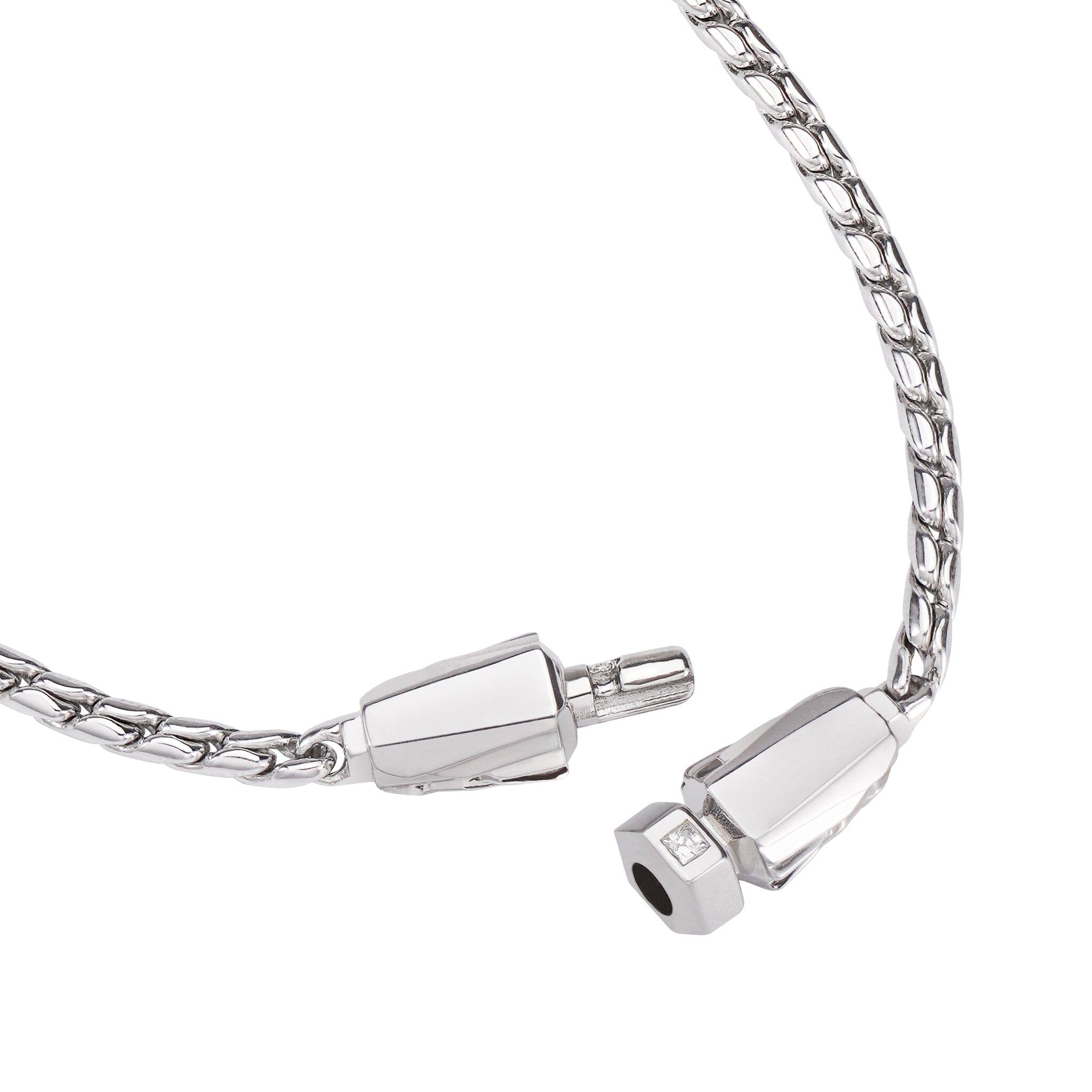 【定価49,600円】AWNLシルバーフェザークラスプスパイクチェーンネックレス AWNL】 メンズ フェザークラスプ シルバースパイクチェーン