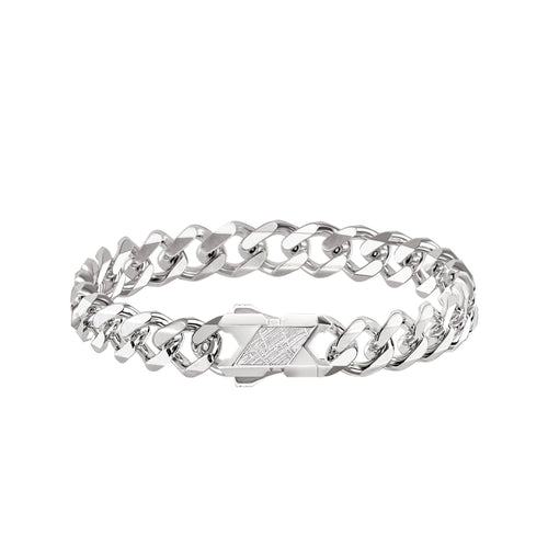 Inlay Clasp Curb Bracelet Meteorite ブレスレット AWNL S 