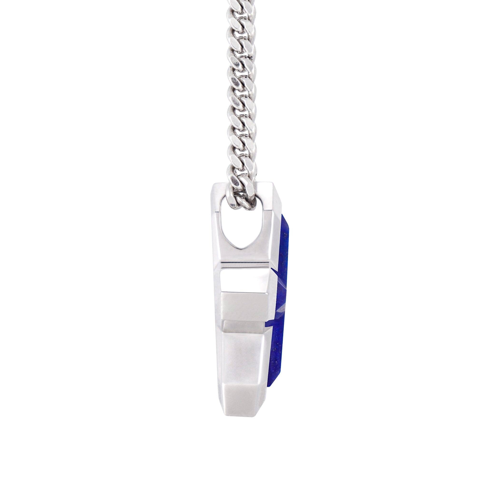 AWNL】 メンズ ラピスラズリ ネックレス｜瑠璃クロス ペンダント