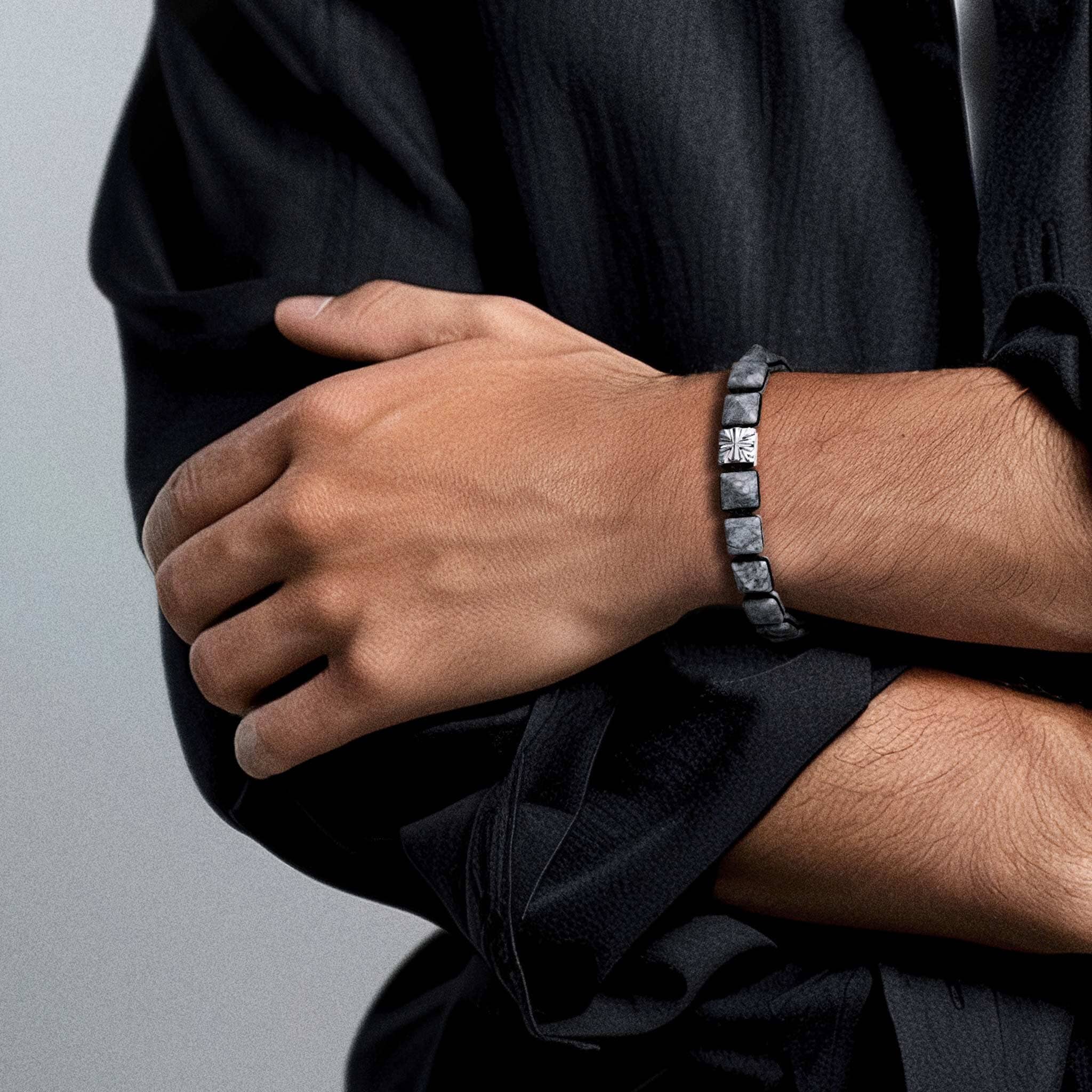 Knight Cross Magnetic Clasp Bracelet Picasso Jasper (コピー) ブレスレット AWNL 