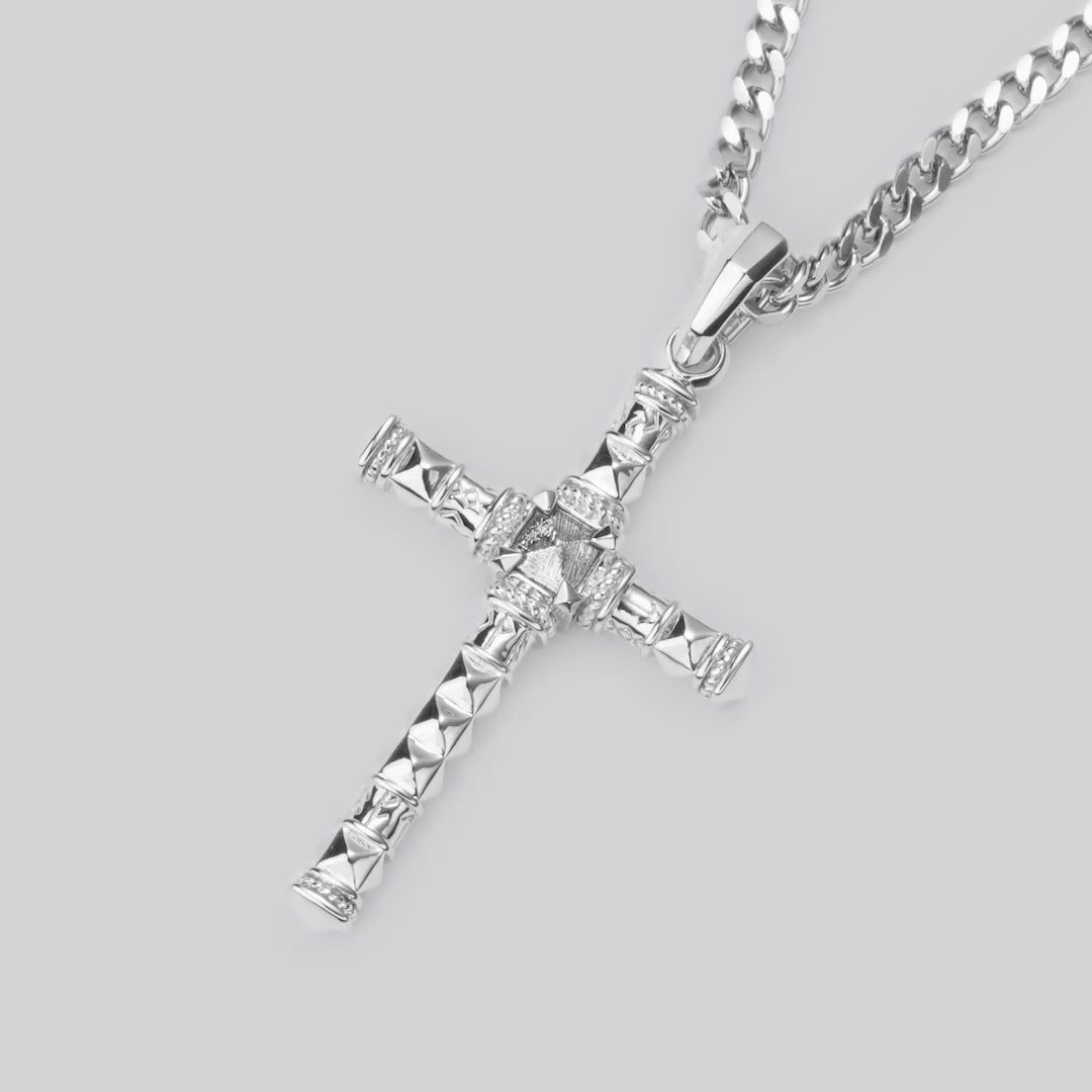 ムオニオナルスタ隕石 ネックレス AWNL メンズ ムオニオナルスタ隕石 斧形シルバー喜平チェーン