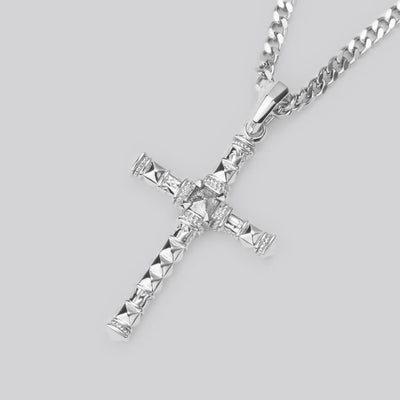 AWNL】メンズ ムオニオナルスタ隕石 ネックレス｜十字架 ペンダント