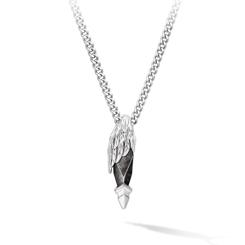 Seraph Necklace Silver Obsidian / M ネックレス AWNL Silver Set 55cm 