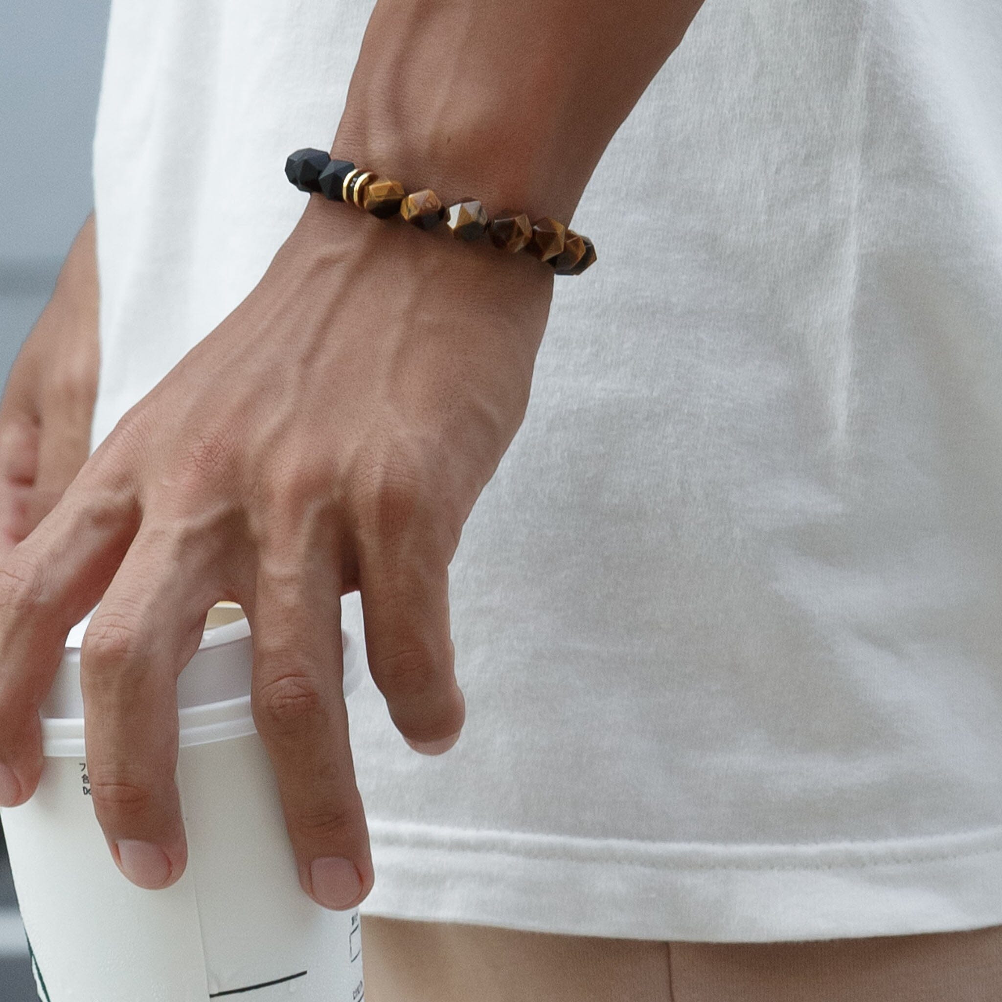 Roaring Tiger Bracelet Onyx & Tiger Eye ブレスレット AWNL 
